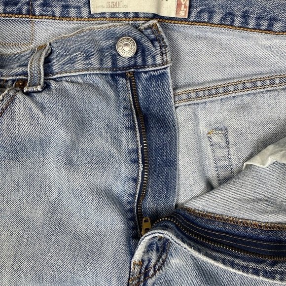 Levi’s vintage 550 relaxed fit thrashed 33x32 baggy grunge tapered leg - Picture 14 of 16